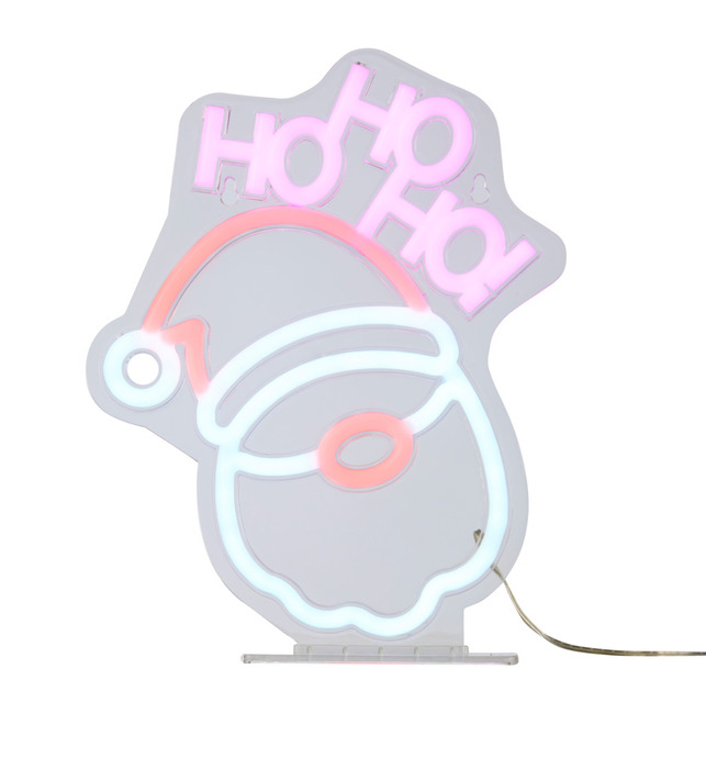 Neonskilt med julemand 144 LED 25,8 cm